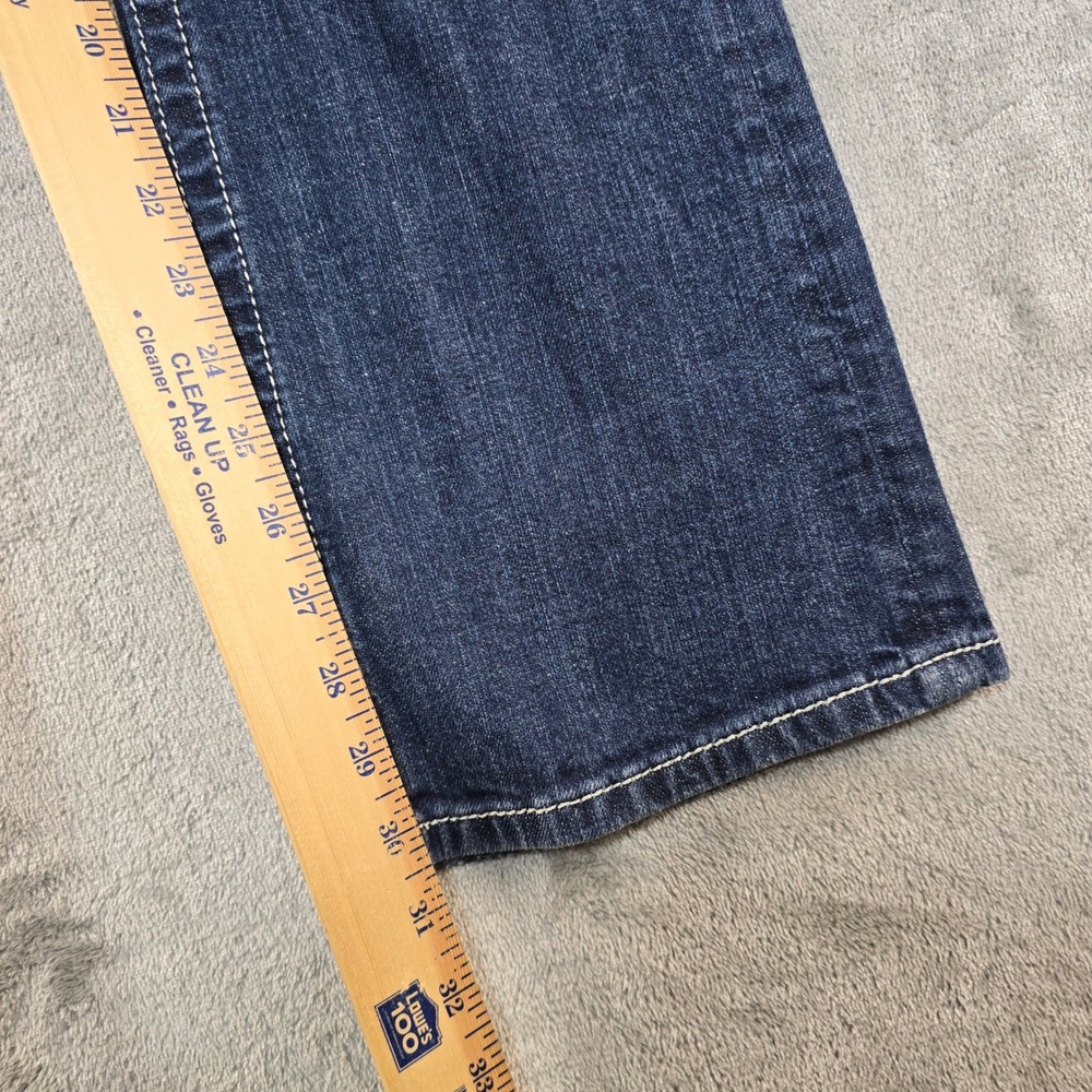 Miss Me Bootcut Jeans Womens 29 Dark Wash Rhinestone Embellished Y2K Bling B - Picture 9 of 13